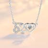 Romántico Collar 520 Cadena para Clavícula para Mujer Joyería Corazón Latiente Colgante Tembloroso Plata Tanabata Nuevos Accesorios de San Valentín