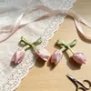 Estilo Coreano Brote DIY Flor de Tulipán Accesorios para Ropa Adornos Ramos de Flores Pinzas para el Cabello Gomas para el Cabello Accesorios para Bolsas Venta al por Mayor