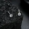 Brincos Cluster de Diamante Cheio de Novo Estilo Transfronteiriços para Homens, Modernos e Versáteis, Brincos de Flor de Íris em Forma de Cruz de Alto Padrão para Mulheres