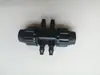 Conector Recto Reductor con Válvula de Bypass en T de 8-12MM, Conector de Unión en T Reductor de Cuatro Vías, Tapón Conector de 8 a 4