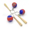 Llavero de Bate de Béisbol Souvenir Deportivo Llavero Mini de Béisbol Softbol Colgante para Bolsa de Manualidades Fábrica de Colgar