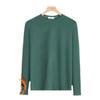 Ropa de Otoño para Jóvenes Ropa Interior Otoño e Invierno Camiseta Térmica de Manga Larga para Hombre Cuello Redondo Camiseta Base Forrada de Felpa a la Moda