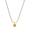 Estilo Chino Festivo Ins18K Oro Perlas Colgante Auspicioso de Doble Cara Collar Joyería Acero Inoxidable Joyería que No se Desvanece
