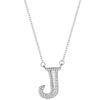 Ventas Directas de Fábrica Collar de Plata 925 26 Letras Inglesas Estilo Simple Ins con Letra Mayúscula con Incrustaciones de Diamantes Nombre Cadena Clavicular Colgante para Mujer