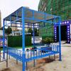 Sitio de construcción pabellón de té cobertizo para fumadores área de descanso cobertizo de acero pasaje de seguridad con asiento fabricantes de pabellones de té