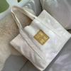 Bolsa de Lona Patrón Impreso Personalizado Publicidad Bolso de Mano Estudio de Yoga de Alta Gama Ins Bolsa de Lona Horizontal Personalización
