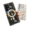 Artículo popular de comercio exterior: Funda Artística de Flor Amarilla Adecuada para Samsung S25 Ultra, Funda de Teléfono Estilo Fresco, Cubierta Protectora Magnética S24
