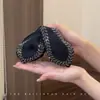 Pinza para el pelo de triángulo de concha satinada de alta gama para mujer, nuevo estilo 2025, accesorio para el pelo para recogido en la nuca, pinza de tiburón