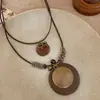 Colar Estilo Boêmio para Mulheres, Colar Estilo Chinês, Corrente de Pescoço Estilo Étnico de Férias, Corrente de Clavícula de Nicho de Luxo de Alta Qualidade