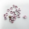 Boutique de joyería para uñas K9 cristal natural 6MM forma de corazón de durazno taladro de vidrio puntiagudo taladro con forma chapado taladro para uñas