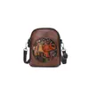 Bolso de Mujer Nuevo Modelo 2026 Estilo Nacional Retro Multicapa para Mujer de Mediana Edad Bolso de Hombro Cruzado Gran Capacidad Bolso para Teléfono Móvil Billetera Bolso de Concha
