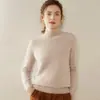 Suéter Básico de Cashmere com Gola Alta para Mulheres, 100% Cashmere Puro, Engrossado, Corte Solto, Suéter Base de Tricô Emagrecedor para Usar em Camadas