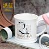 Taza Estilo Escandinavo Animal Dibujos Animados Divertida Taza de Cerámica Taza de Café para Pareja Ins Popular Taza de Café para Desayuno