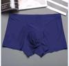 Direto da fábrica uma peça sem costura respirável Roupa íntima masculina cor sólida clara cintura Seda de Gelo cuecas masculinas atacado