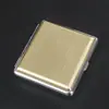 20 Estuche de Cigarrillos Grueso Metal Dibujado a Hilo Soporte para Cigarrillos Paquete Regular Grueso Resistente a la Presión Resistente al Sudor Portátil Estuche para Cigarrillos a Granel