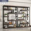 Nuevo Estante de Exhibición Estilo Chino para Sala de Té, Vitrina para Té, Estante Ornamental de Pared Completa para Sala de Estar Moderno Minimalista, No es Madera Maciza