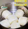 Pan Blanco de Vaca Shuhui Desayuno Panecillos al Vapor Bebé Niños Dibujos Animados Leche Panecillos al Vapor Fideos Congelados Rápidamente Punto de Desayuno Pastel Ding Ding Xing
