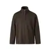 Sudadera retro estilo japonés con media cremallera para streetwear para hombre, otoño, corte holgado, suéter de punto de moda para pareja, top casual