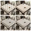 Toalha de Mesa Quadrada em Tecido PVC Estilo Americano, Impermeável, à Prova de Óleo, Lavável, Pano para Mesa de Jantar Quadrada, Protetor Resistente ao Calor