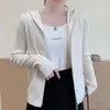 Cárdigan de punto con cremallera para mujer, estilo primavera y otoño, prenda exterior con capucha, top ajustado, chaqueta suéter, nuevo estilo corto de primavera 2026