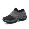 Zapatos Casuales para Mujer para Exteriores de Primavera y Otoño, Zapatos Deportivos Transpirables de Tejido Volador, Nuevos Zapatos para Viajes y Senderismo, Zapatos con Suela Gruesa para Aumentar la Altura y Amortiguación de Aire