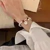 Pulsera de Ágata Roja de Paz y Alegría para Mujer Ojo de Gato Exquisito Atmósfera de Año Nuevo Pulsera de Cuerda Elástica