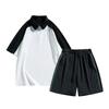 Pantalones casuales de verano para hombre que combinan con todo, pantalones capri, holgados, populares para jóvenes, pantalones con estampado de grullas, shorts casuales rectos y a la moda