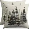 Serie de decoraciones navideñas para árboles de Navidad de Amazon transfronteriza: almohadas, cojines para el hogar, sofá, dormitorio y sillas