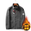 Exportado a Noruega Chaqueta Gruesa de Doble Cara con Forro de Lana Simple para Hombres y Mujeres con Otoño e Invierno Cálida Casual Holgada Chaqueta Acolchada de Algodón