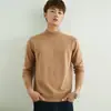 Cross2026 Outono Inverno Novo Tricô Masculino Gola Meia-Alta Loose Pulôver Manga Longa Moda Suéter Grosso Camada Base