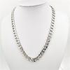 Collar de hip hop de moda europea y americana, de Amazon Wish, AliExpress y eBay, con cadena cubana, de acero inoxidable, venta directa de fábrica.