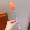 Bastão de luz de abóbora de Halloween, varinha luminosa, design de tubo flexível extensível, perfeito para festas, eventos de cosplay e sessões de fotos