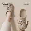 Zuecos de Caricatura de Oso Caramelo para Mujer 2026 Verano Nuevos Sandalias Cómodas Transpirables Resistentes al Desgaste Antideslizantes para Interiores para Hombre