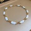 Nuevo collar de cruz con gota de aceite estilo antiguo cadena de clavícula de alta gama con personalidad joyería al por mayor con diseño de industria pesada transfronterizo