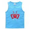 Conejo de Fuego 2023 Verano Chaleco Infantil Algodón Coreano Casual Camiseta Base Absorbente de Sudor Caramelo Camiseta Interior sin Mangas para Niños