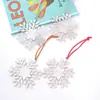 Copos de Nieve Navideños de Cristal Regalo Pequeño de Navidad Colgante Navideño de Aleación de Zinc Colgante para Decoración de Escena Colgante Venta al por Mayor