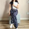 Pijama de Algodón y Seda Pijama de Mujer Verano Delgado Algodón y Seda Primavera y Otoño Para Usar Afuera Holgado Largo Hogar Aire Acondicionado Nuevo Pantalones de Pierna Ancha