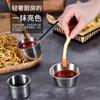 Vajilla creativa Zhengyu de acero inoxidable para salsa de tomate, tazón pequeño, taza, cono de salsa, plato para salsa, tazón para condimentos de ensalada, envío completo