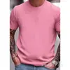 [Camiseta de algodón talla europea] Unisex Suave Cuello Redondo Transpirable Verano Casual Diseño Casual Corte Regular,