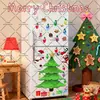 Pegatinas Magnéticas para Coche de Navidad Juego de Pegatinas Magnéticas Impermeables y Resistentes al Sol Puerta de Garaje Metálica Refrigerador Ventana Pegatinas de Decoración Festiva