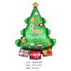 Balão de filme de alumínio de Natal Papai Noel Árvore de Natal Açúcar Presente Lâmpada Decoração Atmosfera Layout Balão de folha de alumínio