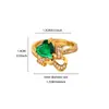 Anéis Coloridos de Zircônia Mais Vendidos no Exterior para Mulheres, Design de Joias de Nicho, Luxo Leve, Alto Padrão, Exquisitos, Modernos e Personalizados