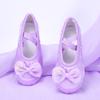 Zapatos de Baile Nuevos para Niñas Morado Zapatos de Baile de Ballet para Niños Suela Suave Práctica Zapatos de Garra de Gato Escenario de Jardín de Niños 8117