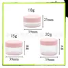 Botella de crema de prueba 3G 5g7ml8g10g15g caja de ungüento para botella de crema frasco de 20ml botella de caja de sombra de ojos