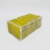 Caja de té acrílica de alta definición 6/9 personalizada de fábrica, caja de almacenamiento a prueba de polvo, caja de almacenamiento para bolsitas de té, caja de almacenamiento de escritorio