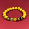 Pulseira Pixiu Cinco Deuses da Riqueza de Cinábrio Cru com Alto Teor de Ouro Roxo Areia Vermelha Imperial, Pulseira do Ano de Nascimento, Venda por Atacado Disponível
