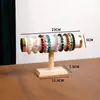 Soporte de Exhibición de Pulseras de una Sola Capa con Borde Dorado, Venta Caliente Transfronteriza en Stock, Colgador de Pulseras de Cristal, Soporte para Puesto de Transmisión en Vivo