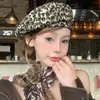 Gorra vintage con estampado de leopardo para mujer, estilo subcultural, de verano, personalizada, combina con todo.