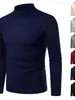 Suéter de punto de cuello alto medio transfronterizo Camisa base para hombre Moda para hombre Otoño e Invierno Estilo de pareja Prendas de punto Tejido
