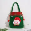Bolsa de regalo de Navidad con cordón transfronteriza, bolsa de regalo decorativa creativa, empaque de dulces de Santa Claus, bolsa de regalo portátil